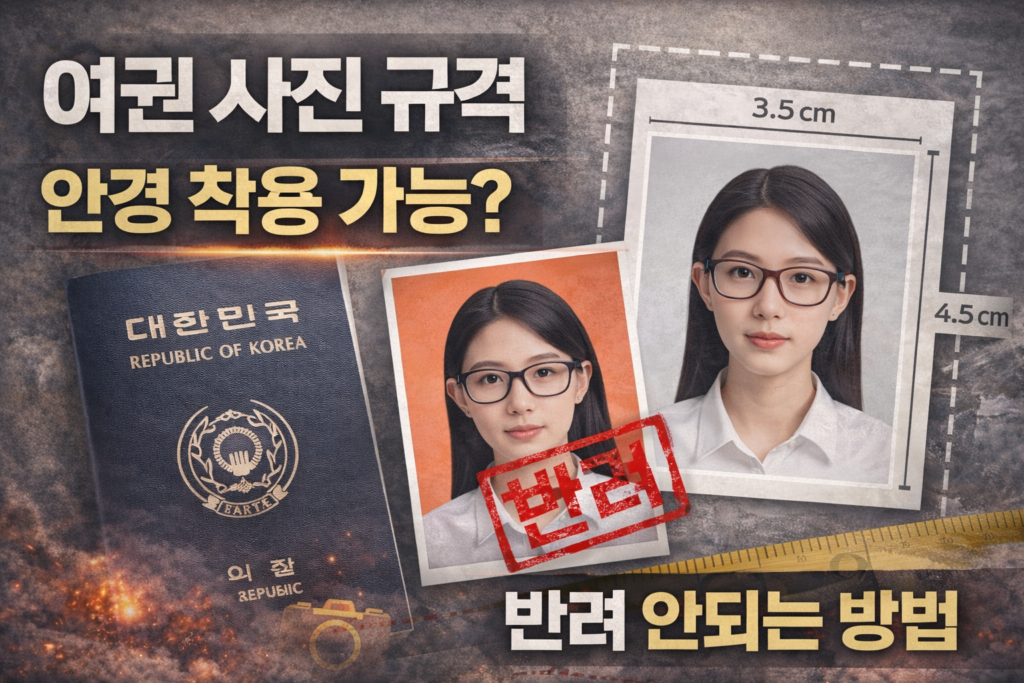 여권 사진 규격 예시